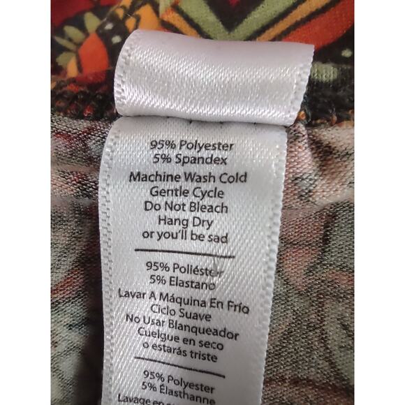 LuLaRoe Women's Bohemian Top Paisley Floral Polyester Spandex Casual Summer - Picture 5 of 5